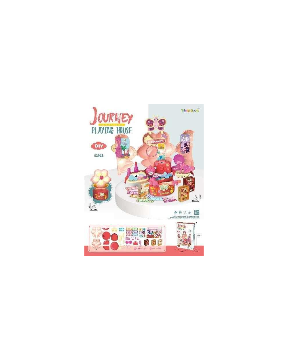 Σετ βαλιτσάκι ταξιδιού με αξεσουάρ - 9624 - 52pcs