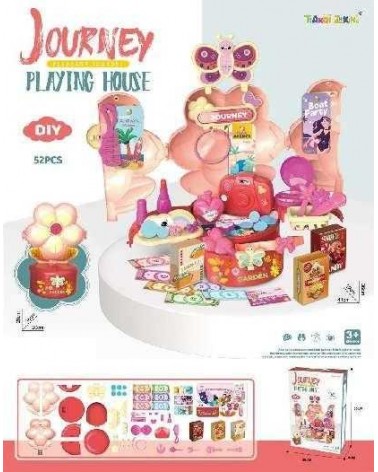Σετ βαλιτσάκι ταξιδιού με αξεσουάρ - 9624 - 52pcs
