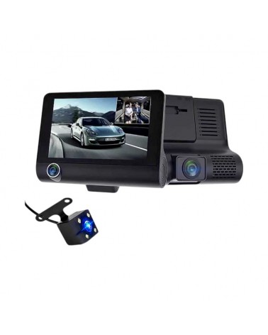Καταγραφικό αυτοκινήτου με 3 κάμερες - FO-42 - 4"