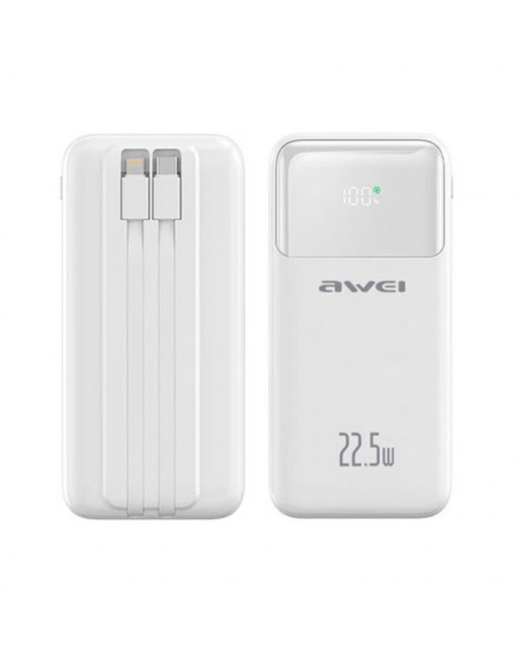 Powerbank - P106K - 10.000mah - 22.5W - AWEI - 005562 - White