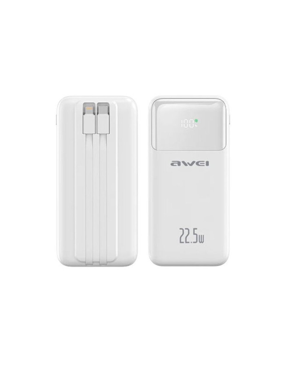 Powerbank - P106K - 10.000mah - 22.5W - AWEI - 005562 - White