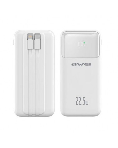 Powerbank - P106K - 10.000mah - 22.5W - AWEI - 005562 - White