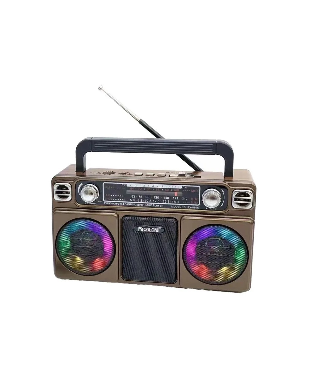 Επαναφορτιζόμενο ραδιόφωνο - RX880D - 008800 - Brown