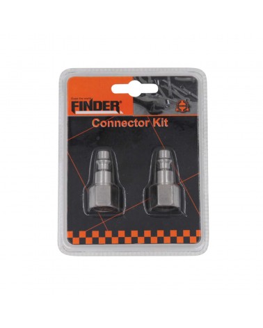 Σετ ταχυσύνδεσμοι για αεροσυμπιεστή - FXZ-008 - 2pcs - 1/4 - Finder