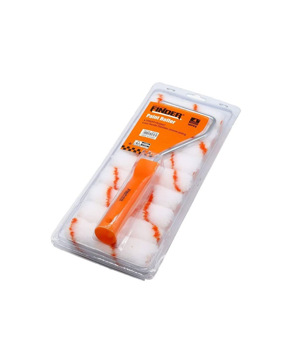 Σετ ρολό βαψίματος με ανταλλακτικά - 4″ - 10pcs - Finder