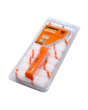 Σετ ρολό βαψίματος με ανταλλακτικά - 4″ - 10pcs - Finder