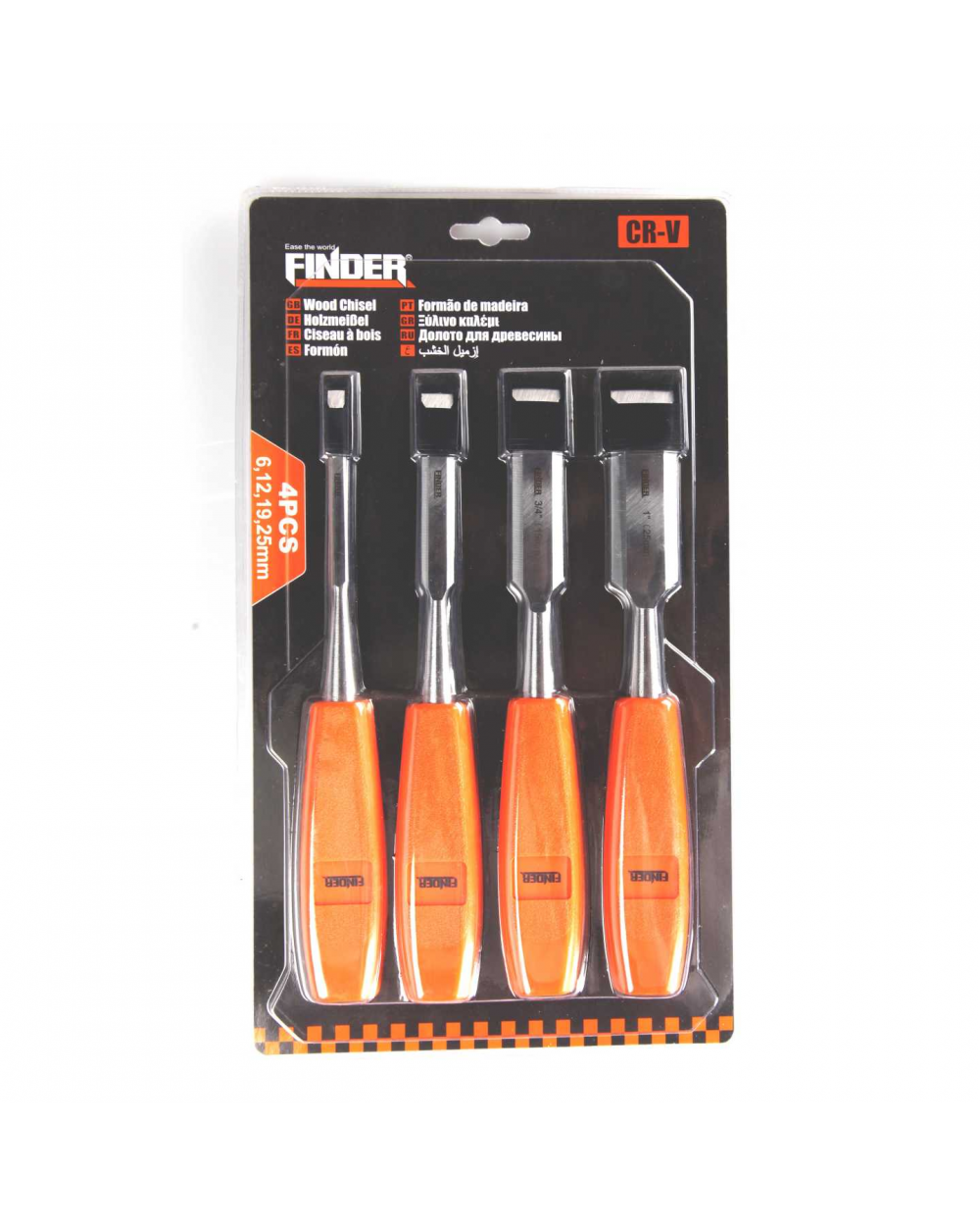 Σετ σκαρπέλα ξύλου - 4pcs - Finder