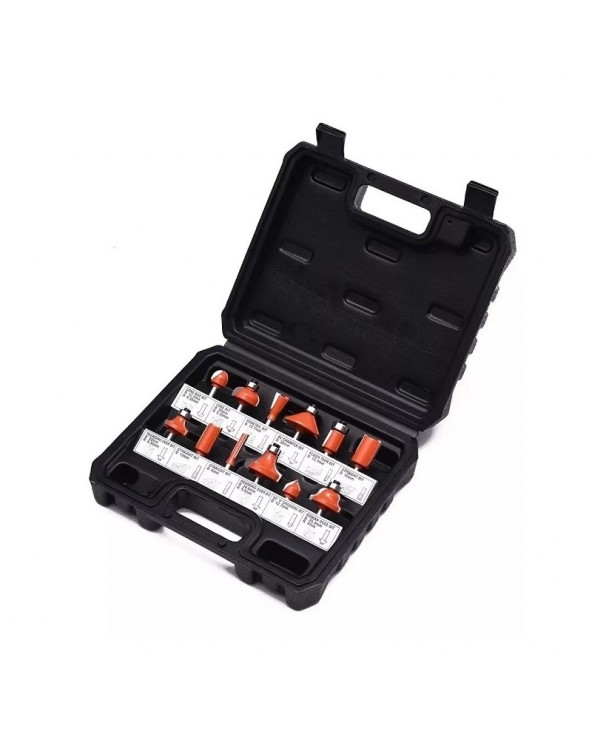 Σετ φρέζες ξύλου για ρούτερ - 12pcs - Φ12mm - Finder