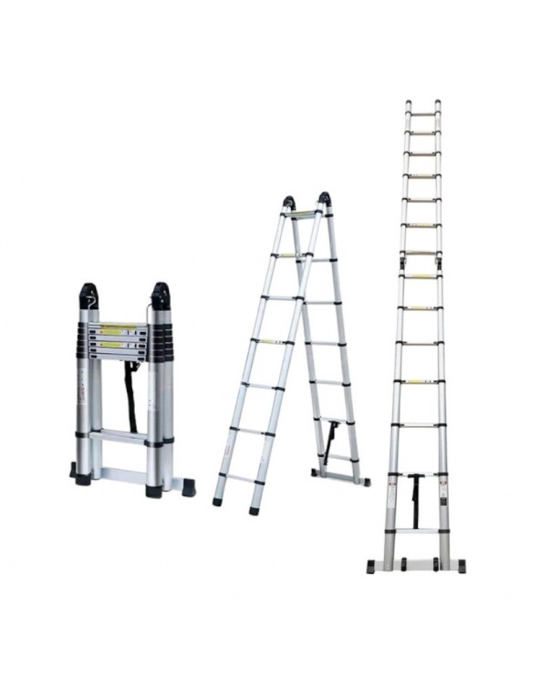 Πτυσσόμενη πολυμορφική σκάλα αλουμινίου - 103 - 3.8m