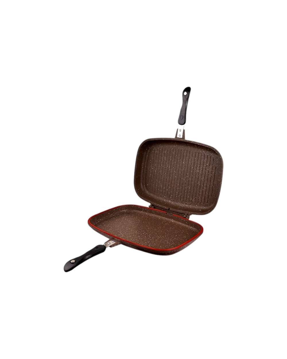 Διπλό αντικολλητικό τηγάνι Grill - CA007-F40-Brown - DSP