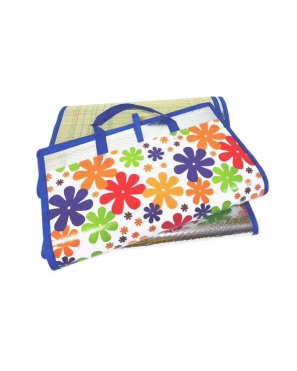 Ψάθα παραλίας με επένδυση - 170x150cm