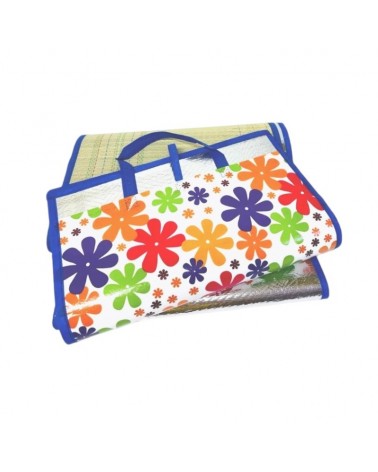 Ψάθα παραλίας με επένδυση - 170x150cm