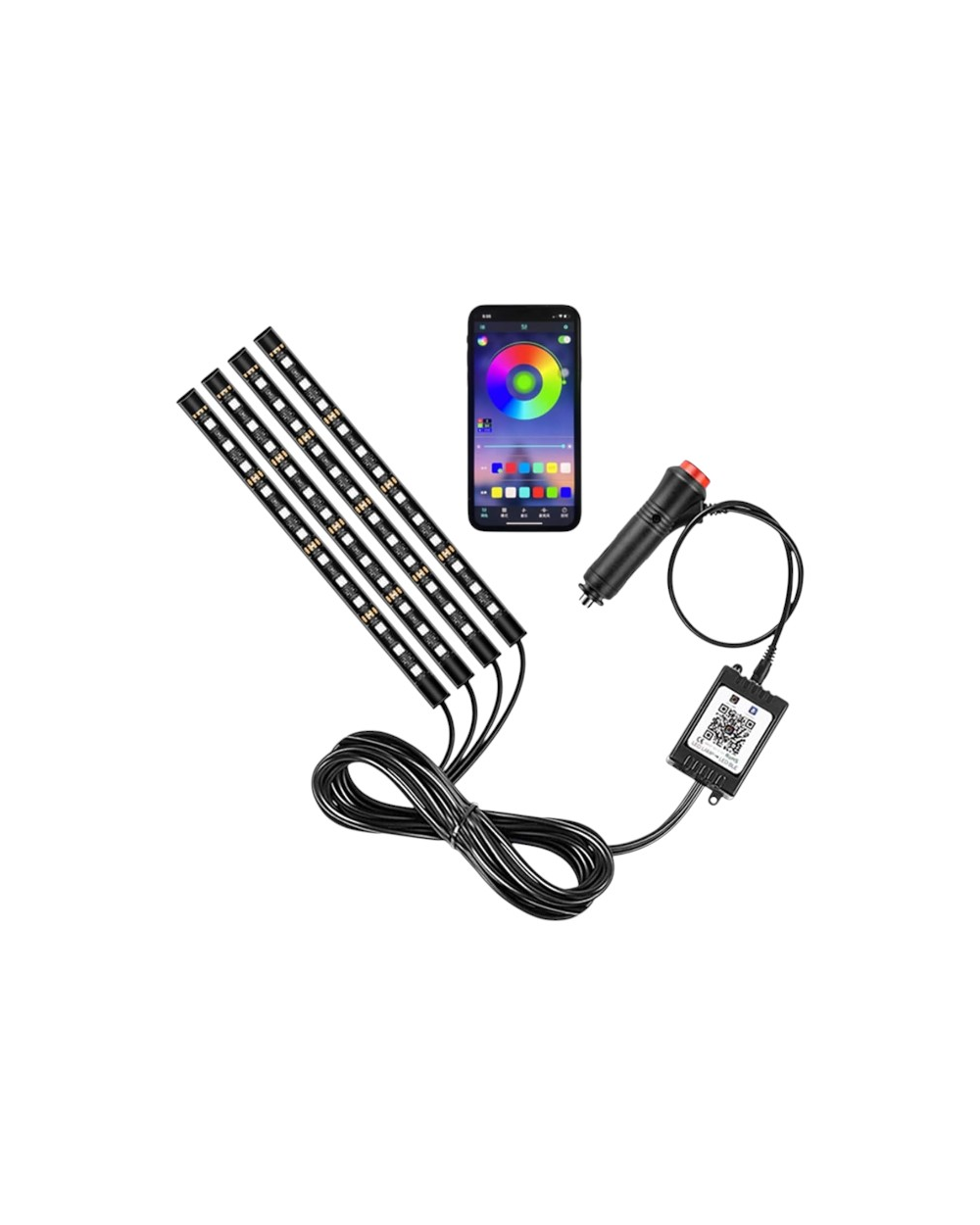 Σετ φωτισμού καμπίνας αυτοκινήτου LED - R-D19101-P12