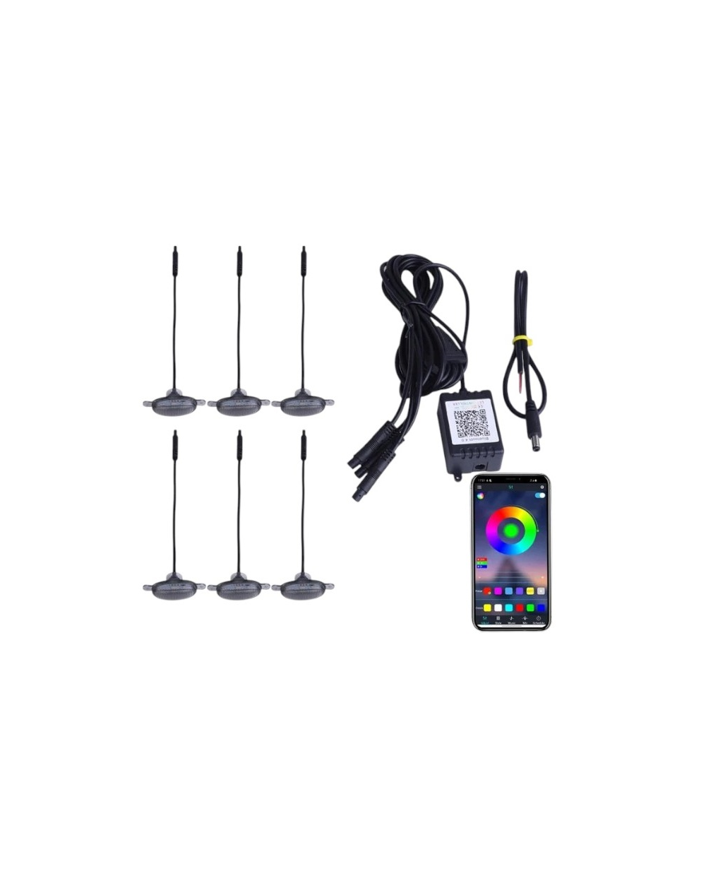 Φώτα ημέρας αυτοκινήτου LED RGBW - R-D20101-P6