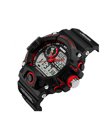 Ψηφιακό/αναλογικό ρολόι χειρός – Skmei - 1029 - Red