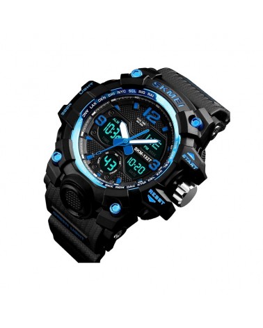 Ψηφιακό/αναλογικό ρολόι χειρός – Skmei - 1327 - Blue