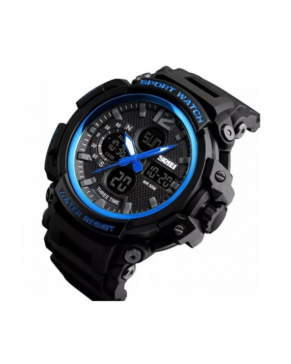 Ψηφιακό/αναλογικό ρολόι χειρός – Skmei - 1343 - Blue