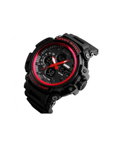 Ψηφιακό/αναλογικό ρολόι χειρός – Skmei - 1343 - Red