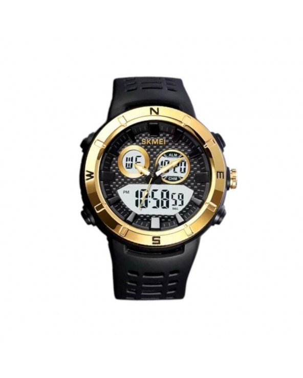 Ψηφιακό/αναλογικό ρολόι χειρός – Skmei - 2014 - Gold/White