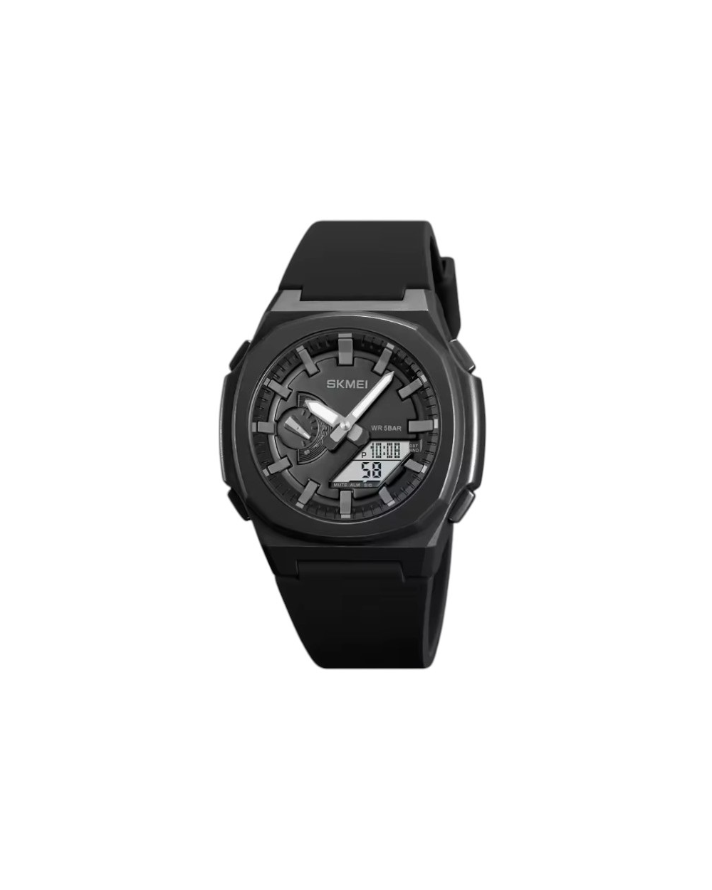 Ψηφιακό/αναλογικό ρολόι χειρός – Skmei - 2091 - Black/White screen