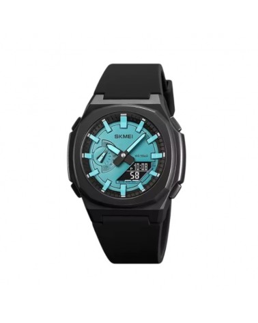 Ψηφιακό/αναλογικό ρολόι χειρός – Skmei - 2091 - Light Blue/Black screen
