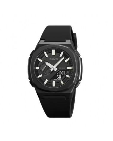 Ψηφιακό/αναλογικό ρολόι χειρός – Skmei - 2091 - White/Black screen