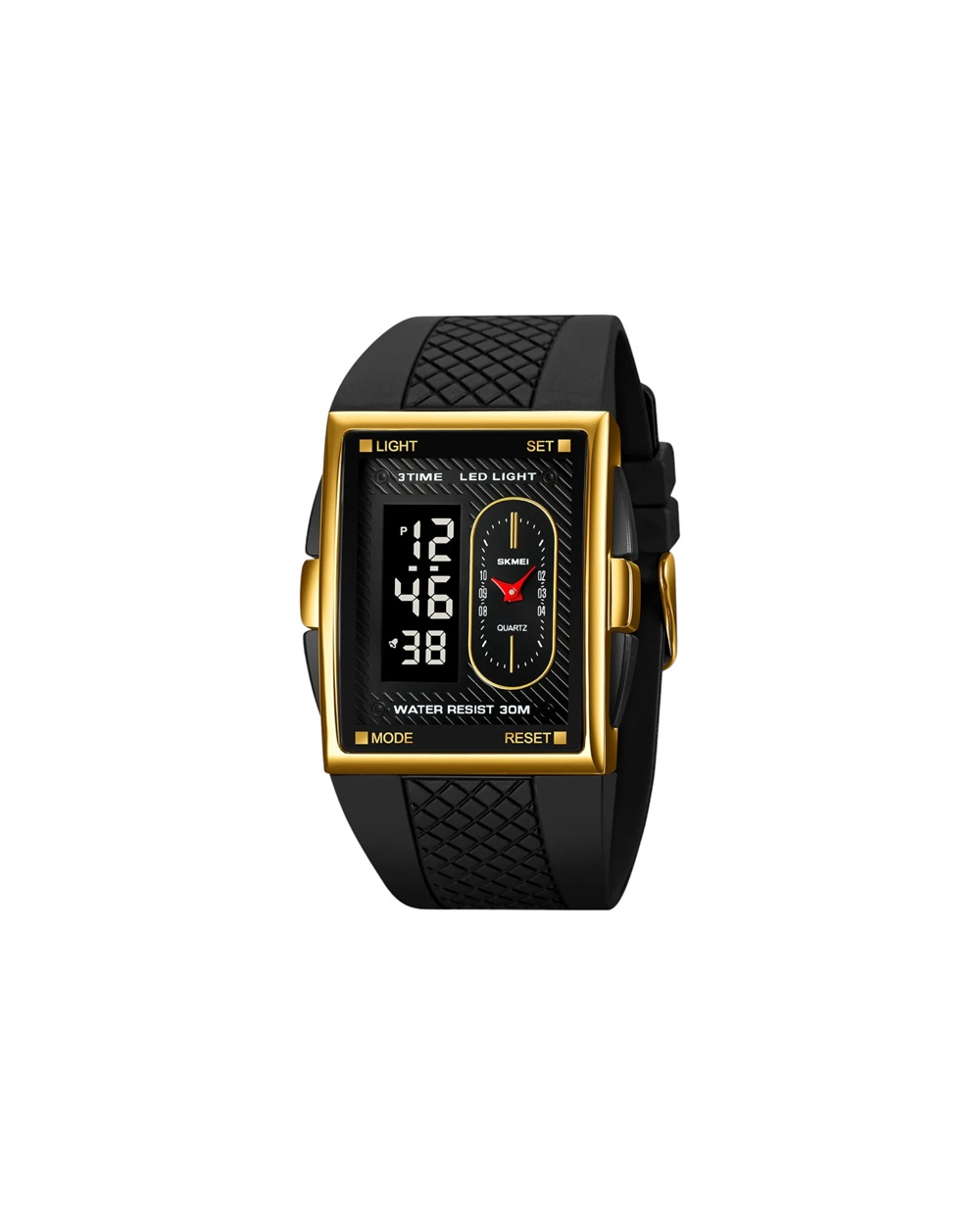 Ψηφιακό/αναλογικό ρολόι χειρός – Skmei - 2213 - Black/Gold/Black