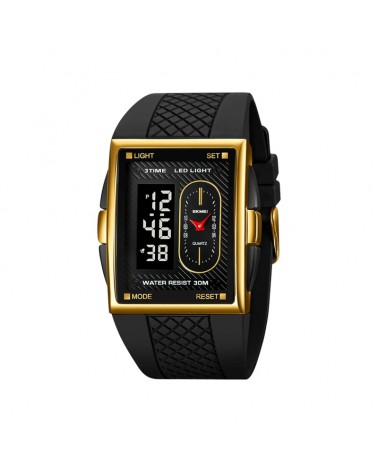 Ψηφιακό/αναλογικό ρολόι χειρός – Skmei - 2213 - Black/Gold/Black