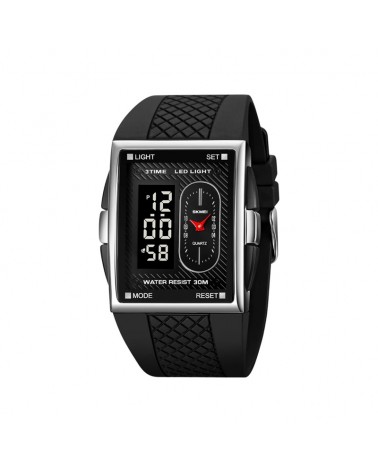 Ψηφιακό/αναλογικό ρολόι χειρός – Skmei - 2213 - Black/Silver/Black