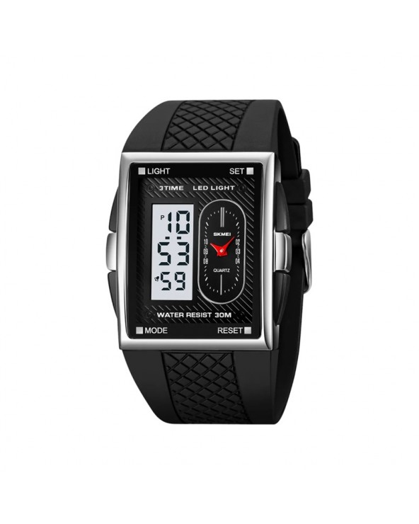 Ψηφιακό/αναλογικό ρολόι χειρός – Skmei - 2213 - Black/Silver/White