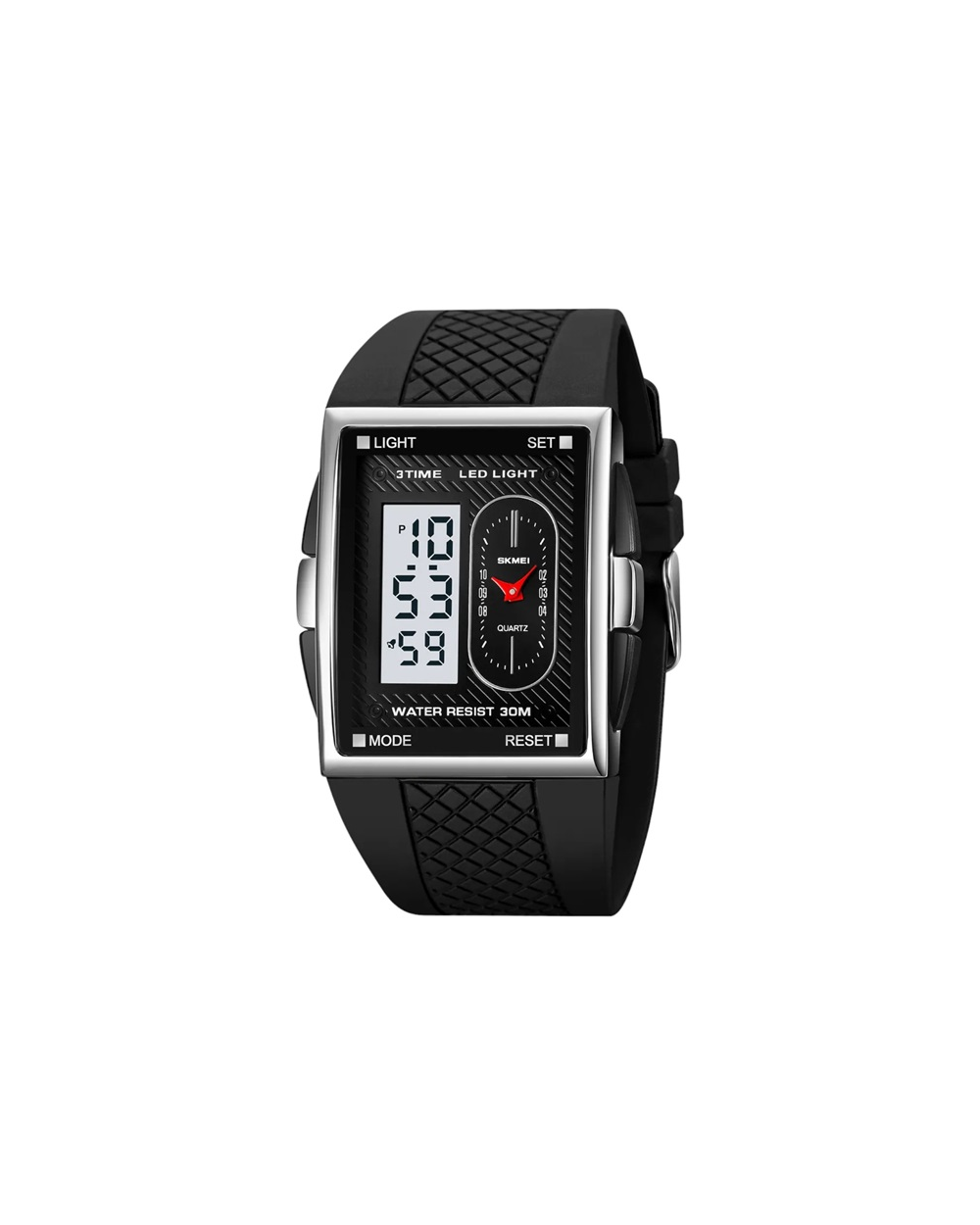 Ψηφιακό/αναλογικό ρολόι χειρός – Skmei - 2213 - Black/Silver/White