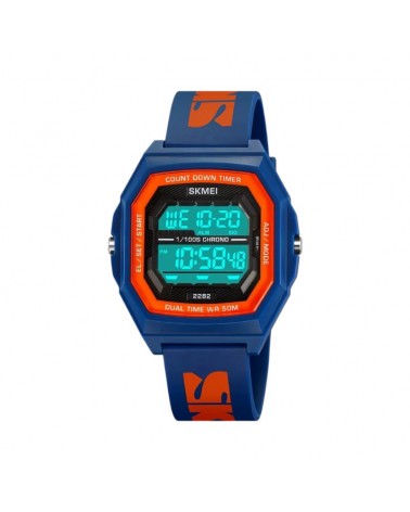 Ψηφιακό ρολόι χειρός - Skmei - 2282 - Blue/Orange