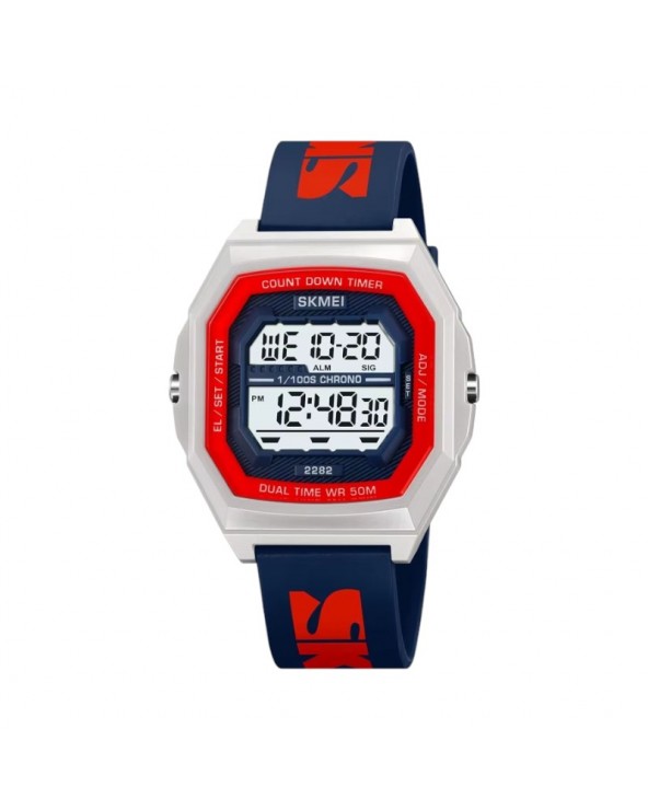 Ψηφιακό ρολόι χειρός - Skmei - 2282 - White/Blue/Red