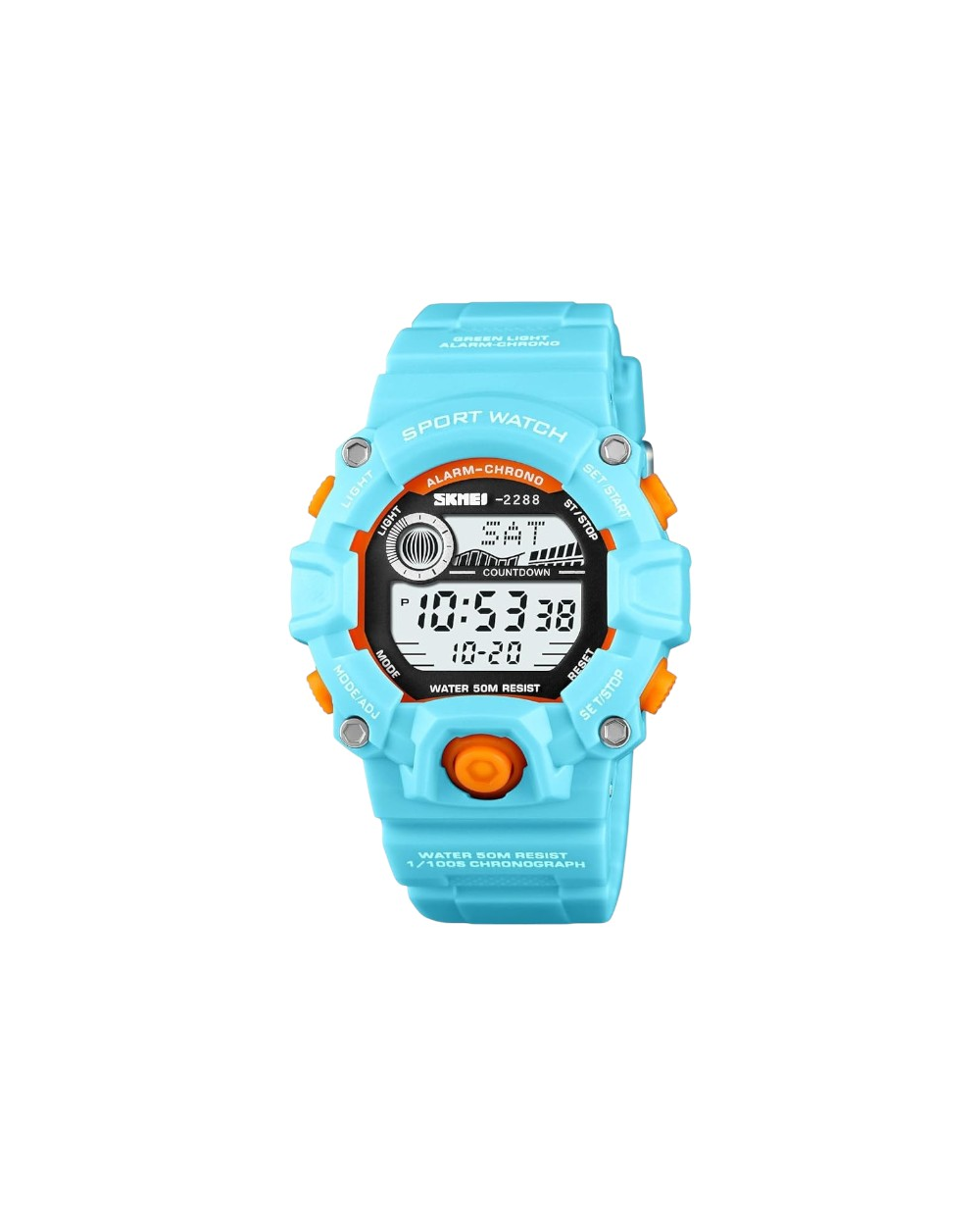 Ψηφιακό ρολόι χειρός - Skmei - 2288 - Light Blue