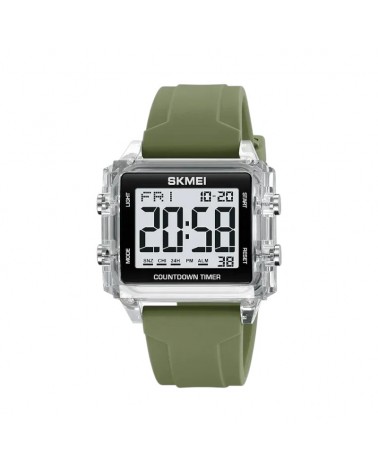 Ψηφιακό ρολόι χειρός - Skmei - 2320 - Green/Transparent