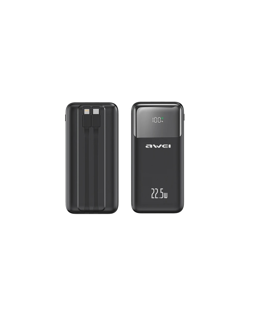 Powerbank - P106K - 10.000mah - 22.5W - AWEI - 007313 - Black
