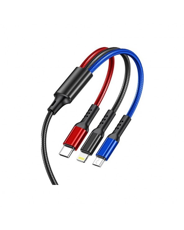 Καλώδιο φόρτισης &amp;amp; data 3in1 - Fast Charge - CL-971 - 1.2m - AWEI