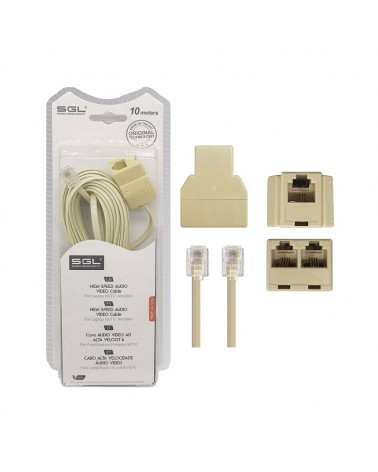 Καλώδιο γραμμής τηλεφώνου - 10m