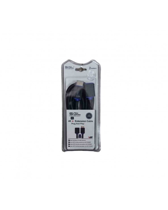 Καλώδιο HDMI γωνιακό - Male/Female - A1592C - 3m