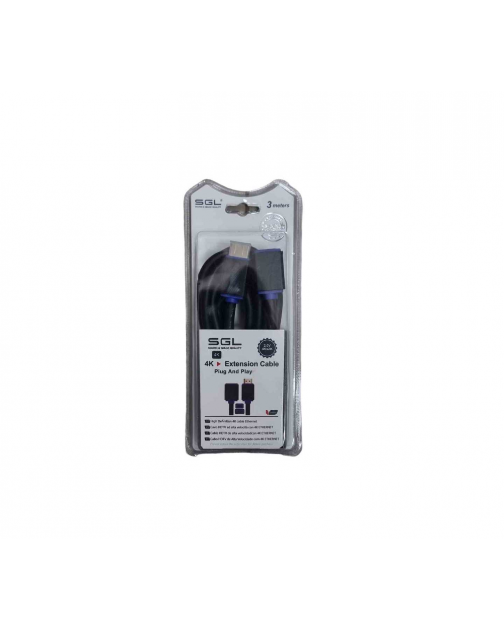 Καλώδιο HDMI γωνιακό - Male/Female - A1592C - 3m