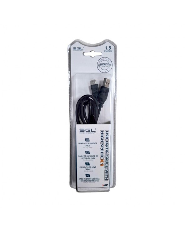 Καλώδιο μεταφοράς δεδομένων - Data - 3S - USB-A female/Micro USB male - 1.5m