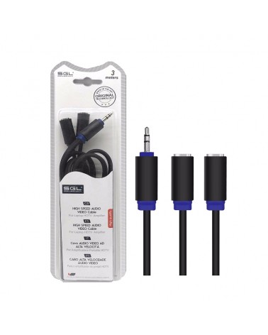 Καλώδιο ήχου - 3.5mm male-3.5mm female - 1.5m - 1528