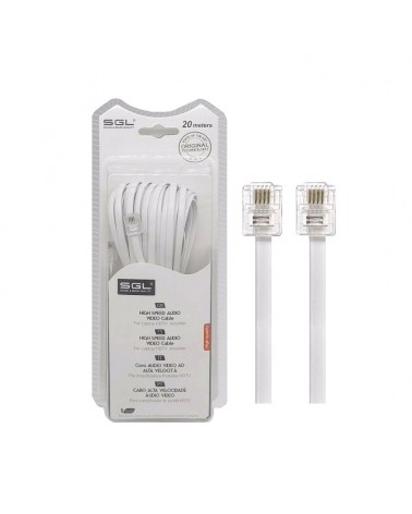 Καλώδιο τηλεφώνου - 20m - 6P4C