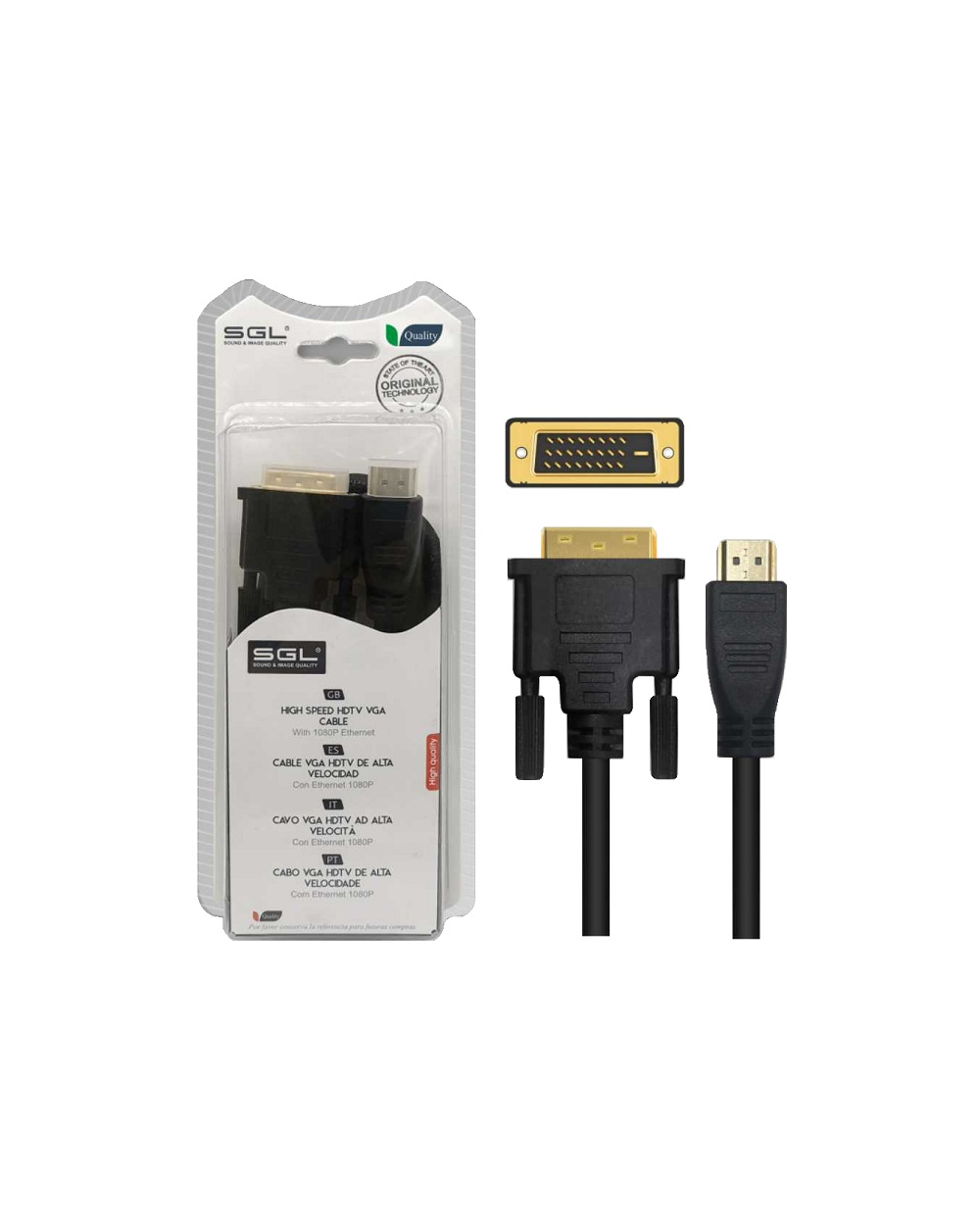 Καλώδιο HDMI σε DVI - 5m - 1595
