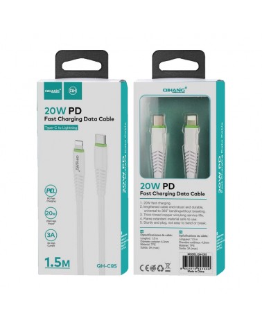 Καλώδιο USB Type-C to Lightning - 20W - 1.5m - C85