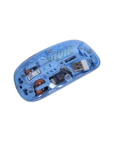 Ασύρματο επαναφορτιζόμενο ποντίκι Η/Υ - WB08 - AOAS - 655259 - Blue