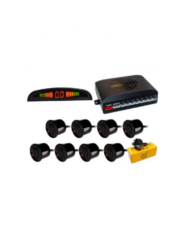 Αισθητήρες παρκαρίσματος - 8pcs - Only Screen - Black