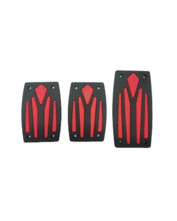 Διακοσμητικά καλύμματα πεντάλ αυτοκινήτου - R-G31110-3 - 120716 - Red