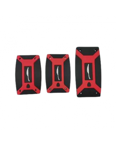 Διακοσμητικά καλύμματα πεντάλ αυτοκινήτου - R-G31111-3 - 120717 - Red