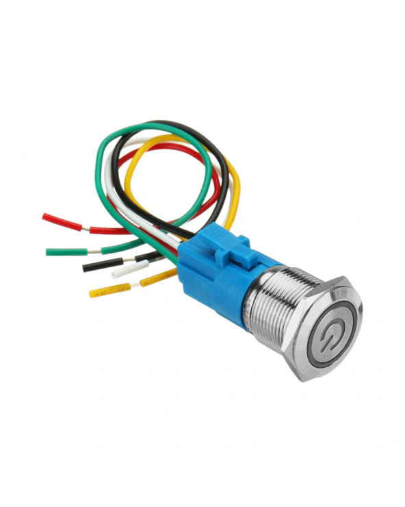 Διακόπτης μπουτόν On/Off nickel - R-F13103-16-1FU